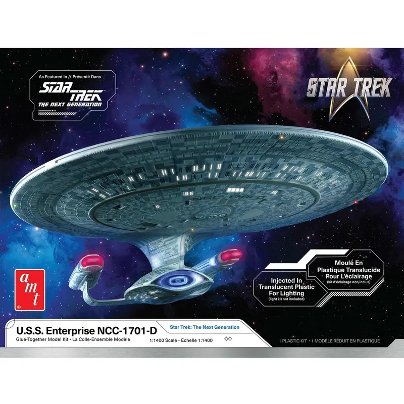 1/1400 Star Trek: The Next Generation U.S.S. Enterprise Ncc1701d Model Kit 1