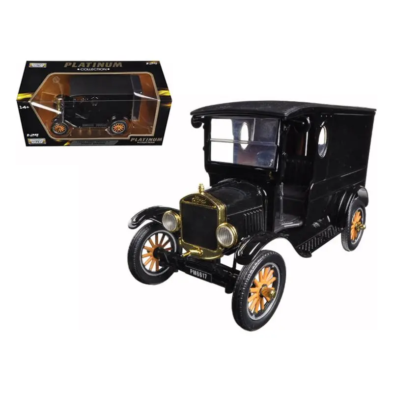 1925 Ford Model T Paddy Wagon Black 1/24 Diecast Model Car By Motormax 1