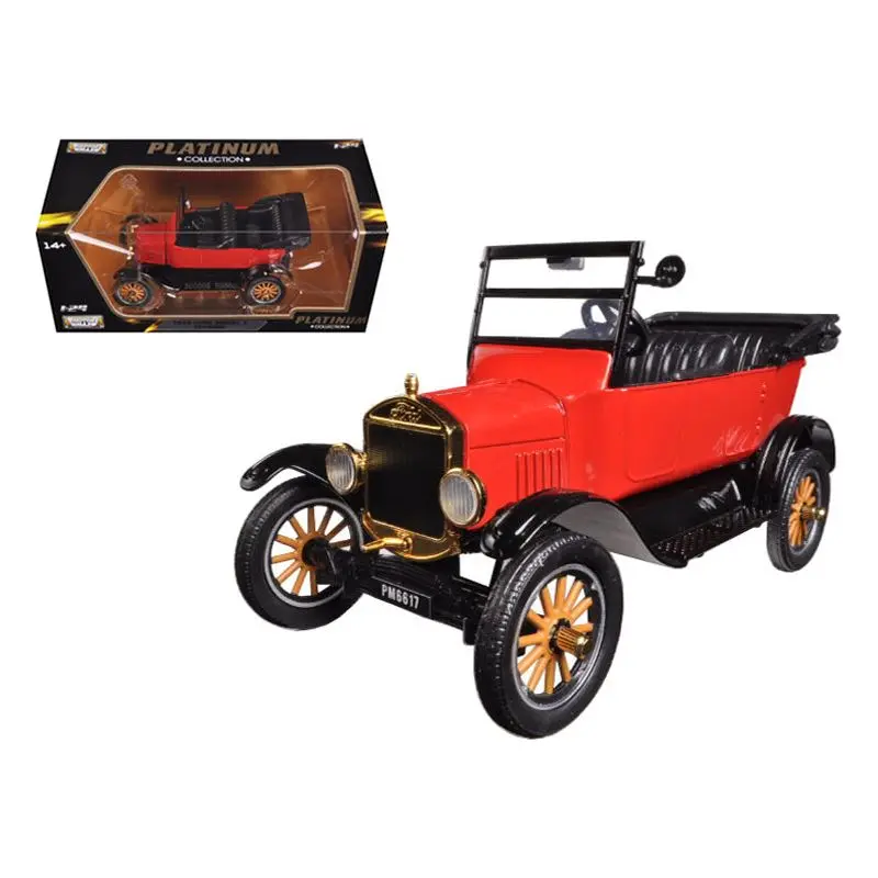 1925 Ford Model T Touring Red 1/24 Diecast Model Car By Motormax 1
