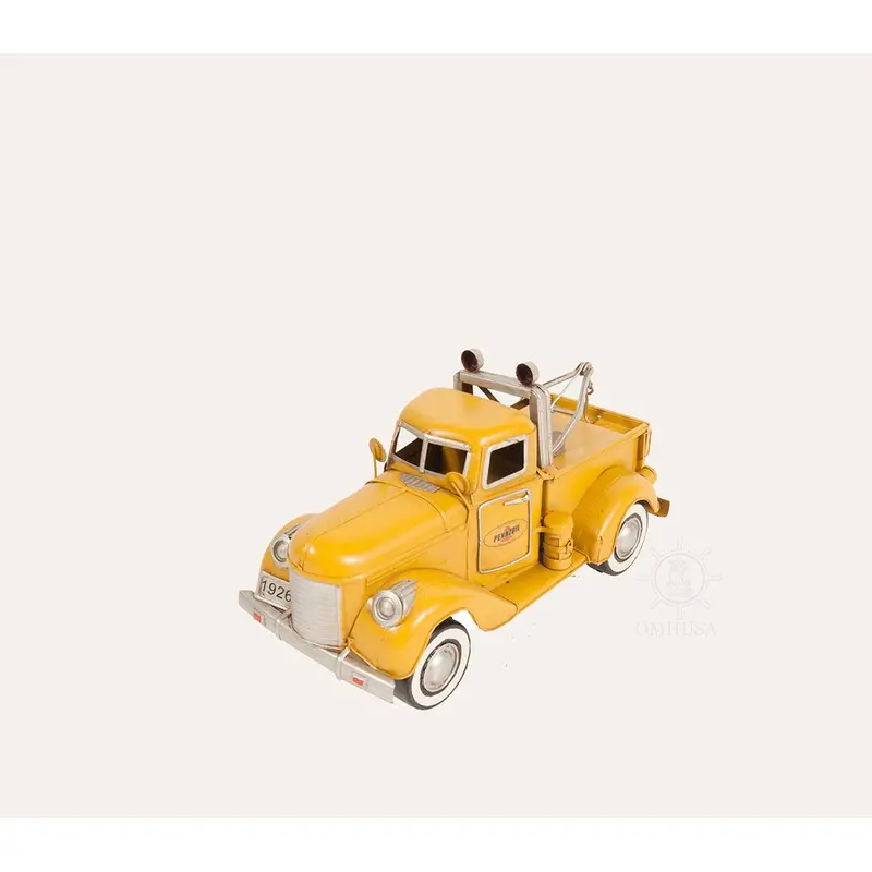 1926 Pennzoil Tow Truck Yellow Metal Handmade 1
