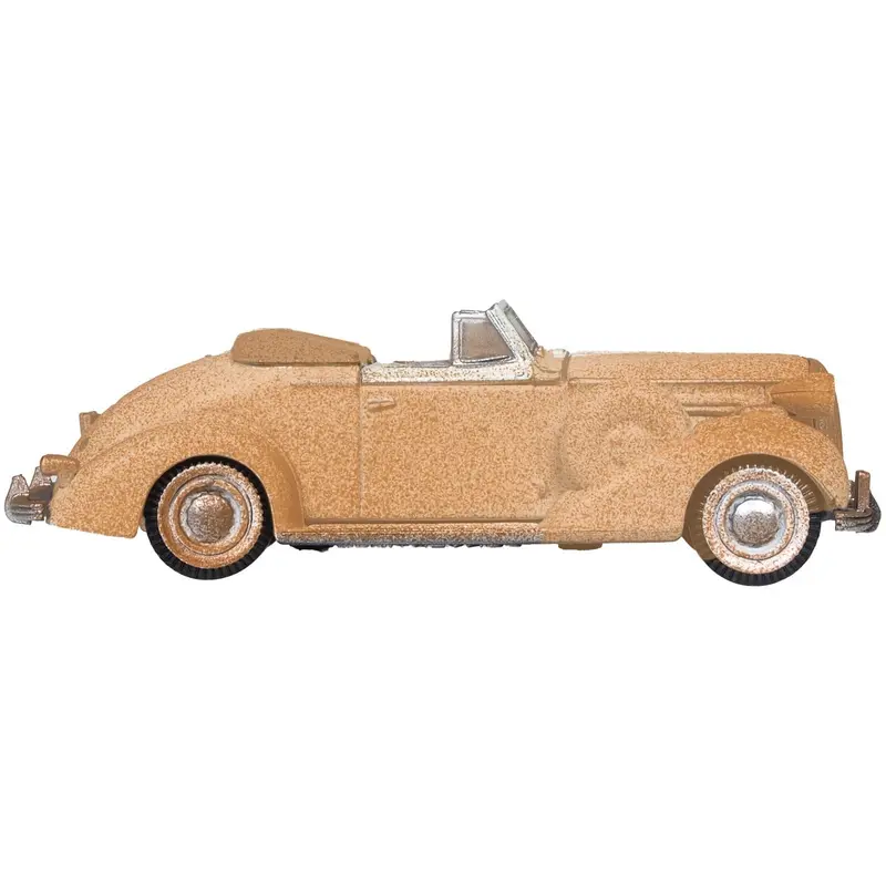 1936 Buick Special Convertible Coupe Beige (Rusted) "Junkyard Project" 1/87 (Ho) Scale Diecast Model Car By Oxford Diecast 1