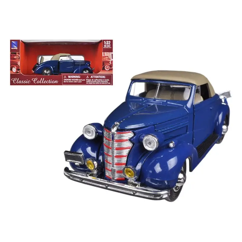 1938 Chevrolet Master Convertible Blue 1/32 Diecast Model Car By New Ray 1