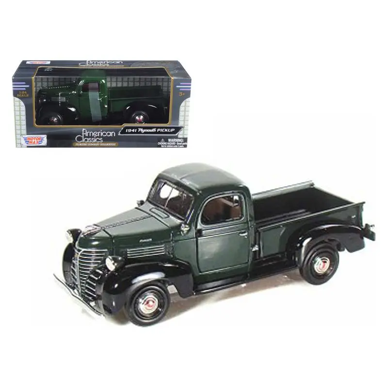 1941 Plymouth Pickup Green 1/24 Diecast Model Car By Motormax 1