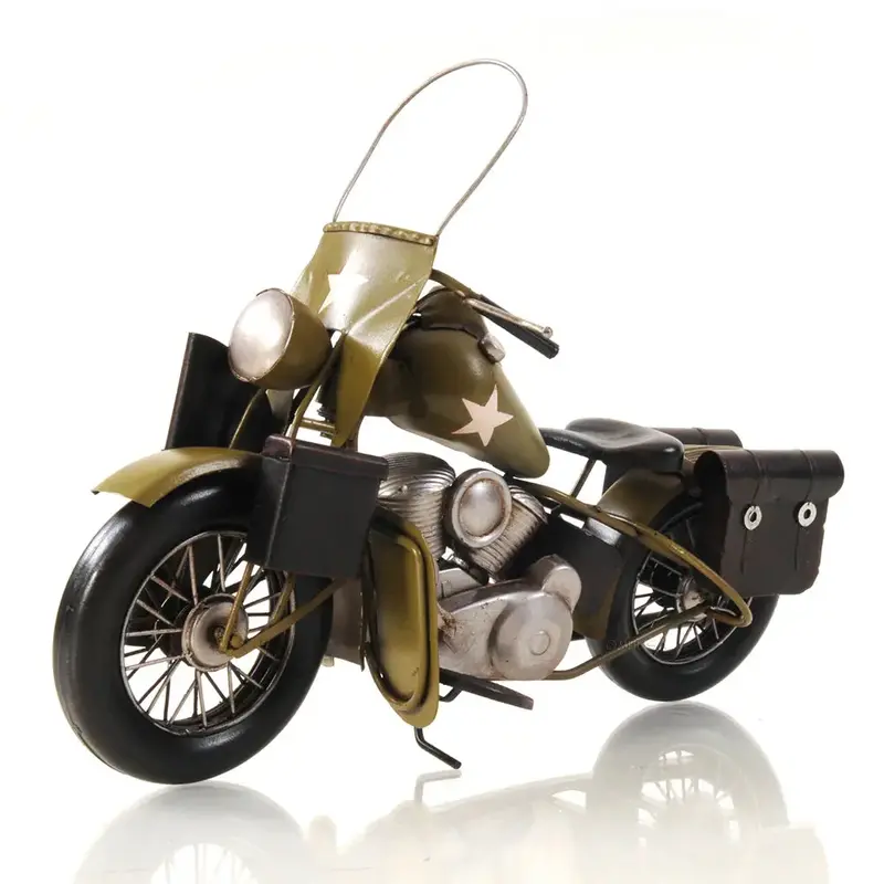 1942 Yellow Motorcycle 1:12 1