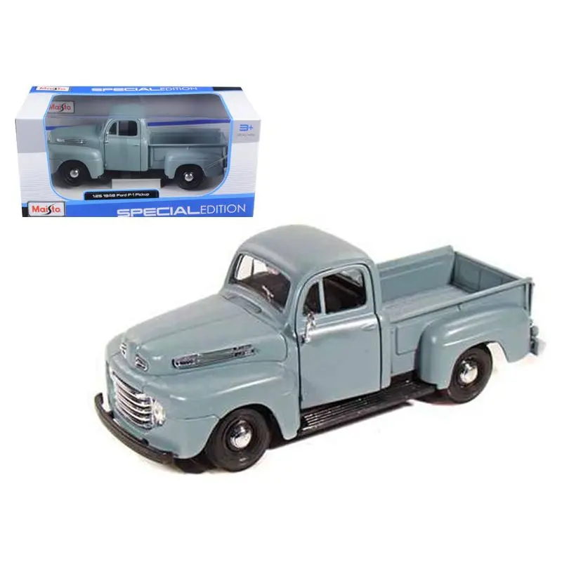 1948 Ford F-1 Pickup Truck Gray 1/25 Diecast Model By Maisto 1