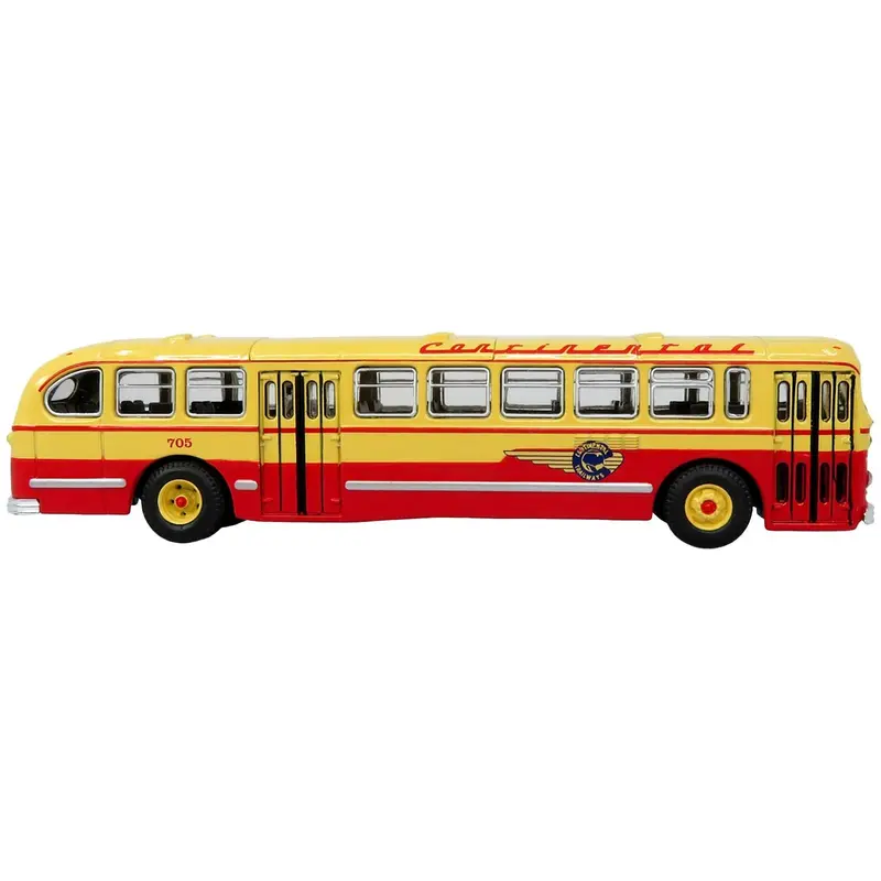 1952 Ccf-Brill Cd-44 Transit Bus Continental Trailways "Dallas" "Vintage Bus & Motorcoach Collection" 1/87 (Ho) Diecast Model By Iconic Replicas 1