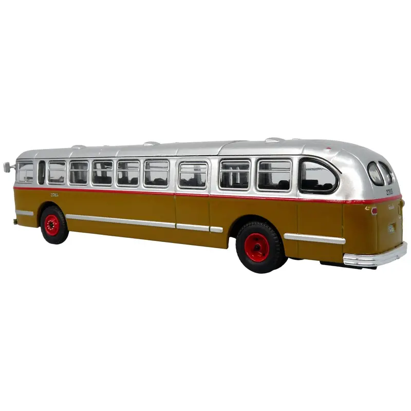 1952 Ccf-Brill Cd-44 Transit Bus Stm (Societe De Transport De Montreal) "S-Laurent" "Vintage Bus & Motorcoach Collection" 1/87 (Ho) Diecast Model By Iconic Replicas 1