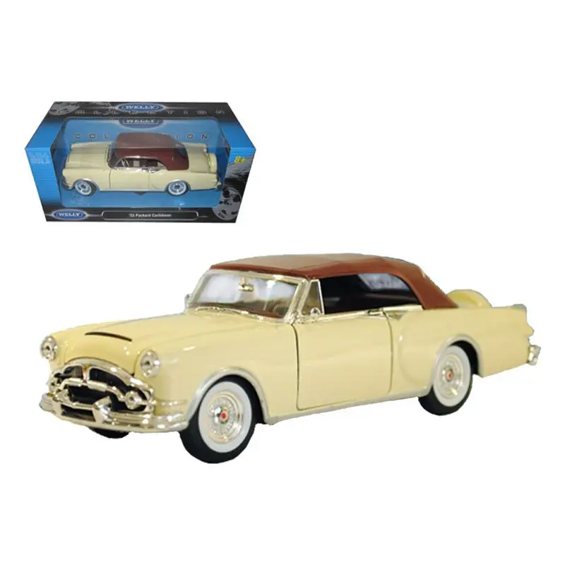 1953 Packard Caribbean Soft Top Cream 1/24 Diecast Car Model By Welly 1