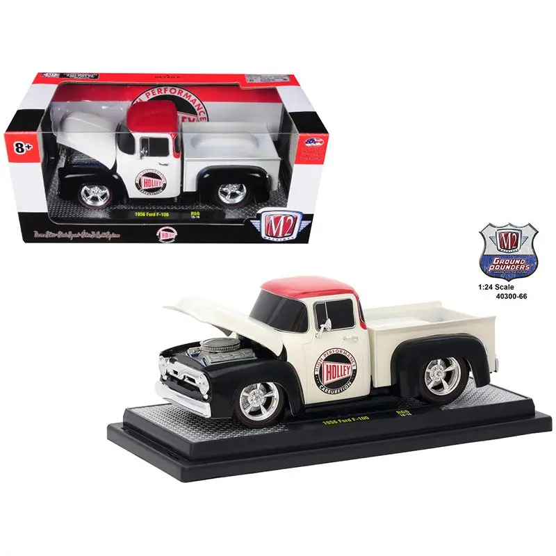 1956 Ford F-100 Pickup Truck "Holley" Limited Edition To 5800 Pieces Worldwide 1/24 Diecast Model Car By M2 Machines 1