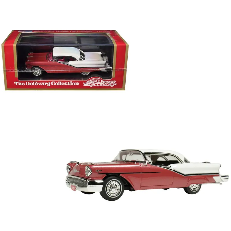 1957 Oldsmobile Starfire Royal Glow Red And Alcan White Limited Edition To 200 Pieces Worldwide 1/43 Model Car By Goldvarg Collection 1