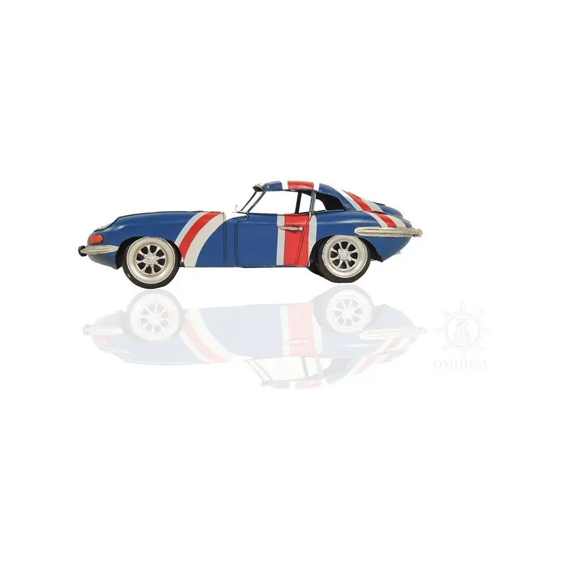 1961 E-Type Jaguar Model Car Metal Handmade 1