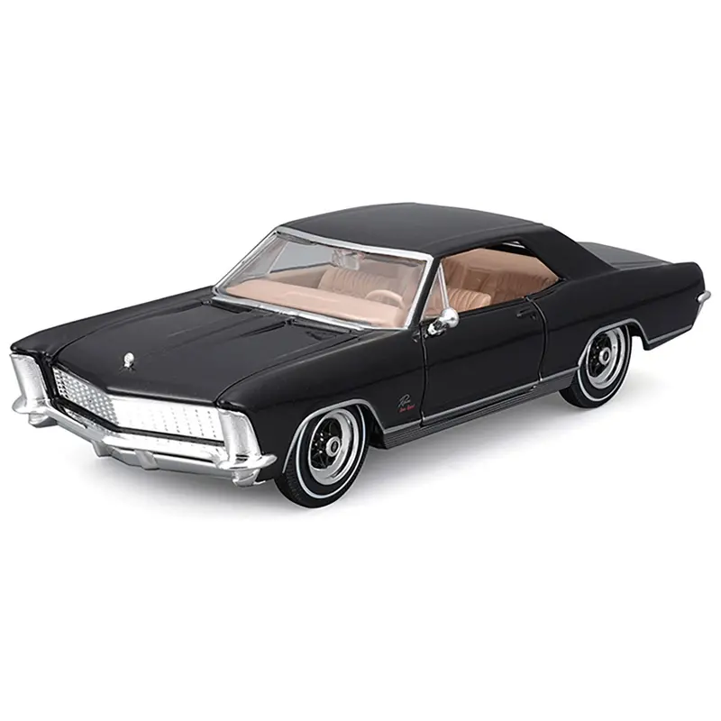 1965 Buick Riviera Gran Sport Black Metallic "Special Edition" Series 1/26 Diecast Model Car By Maisto 1