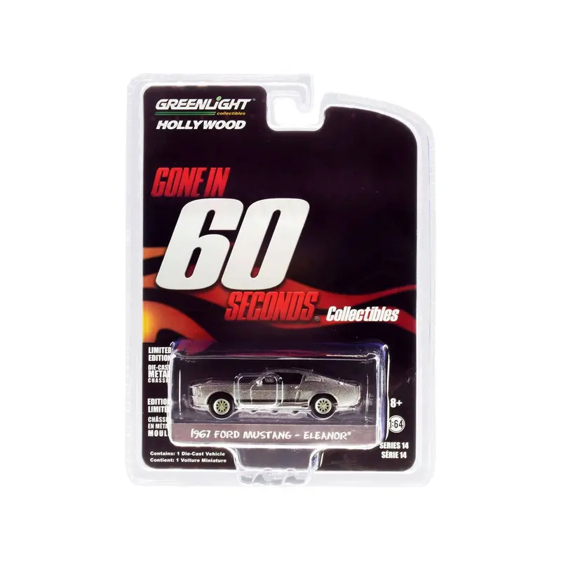 1967 Ford Mustang Custom "Eleanor" "Gone In 60 Sixty Seconds" (2000) Movie 1/64 Diecast Car Model By Greenlight 1