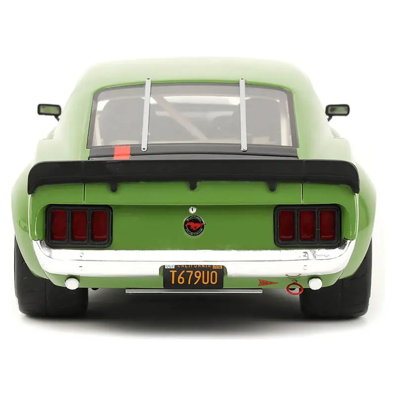1970 Ford Mustang Widebody "By Ruffian" Green With Black Stripes 1/18 Model Car By Gt Spirit For Acme 1