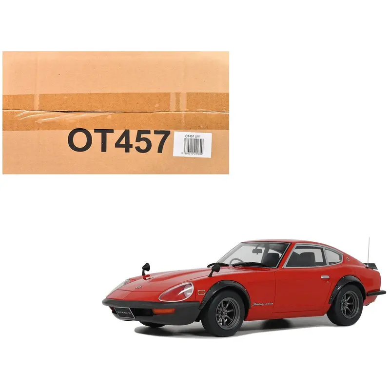 1972 Nissan Fairlady 240Zg Rhd (Right Hand Drive) Grand Prix Red Limited Edition To 3000 Pieces Worldwide 1/18 Model Car By Otto Mobile 1