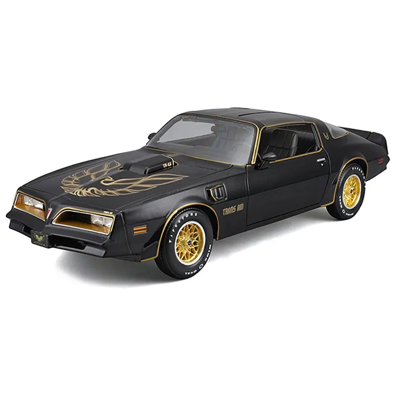 1978 Pontiac Firebird Trans Am Black Metallic With Hood Graphics "Special Edition" Series 1/18 Diecast Model Car By Maisto 1