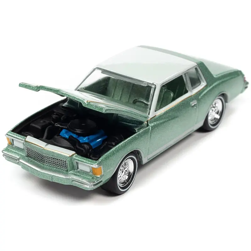 1979 Chevrolet Monte Carlo Firemist Green Metallic And Pastel Green "Muscle Cars U.S.A" Series Limited Edition 1/64 Diecast Model Car By Johnny Lightning 1