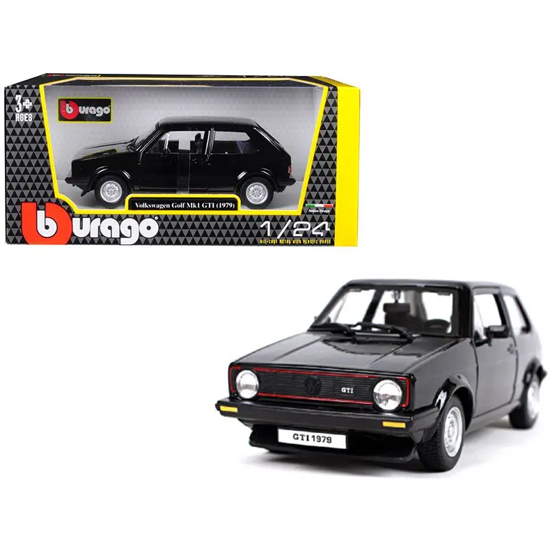 1979 Volkswagen Golf Mk1 Gti Black 1/24 Diecast Model Car By Bburago 1