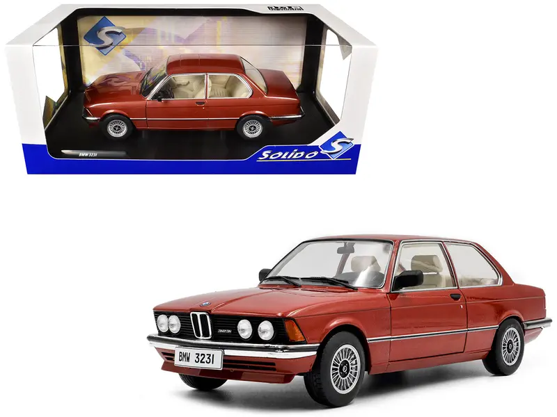 1980 Bmw 323I Ruby Red Metallic 1/18 Diecast Model Car By Solido 1