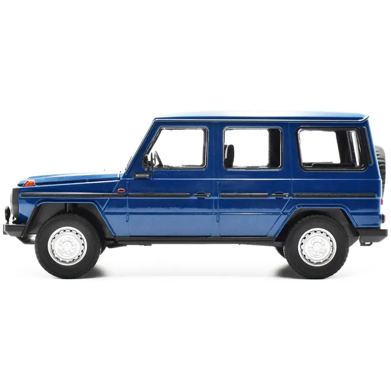 1980 Mercedes-Benz G-Model (Lwb) Dark Blue With Black Stripes Limited Edition To 402 Pieces Worldwide 1/18 Diecast Model Car By Minichamps 1