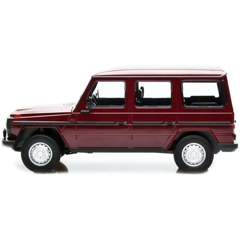 1980 Mercedes-Benz G-Model (Lwb) Dark Red With Black Stripes Limited Edition To 402 Pieces Worldwide 1/18 Diecast Model Car By Minichamps 1