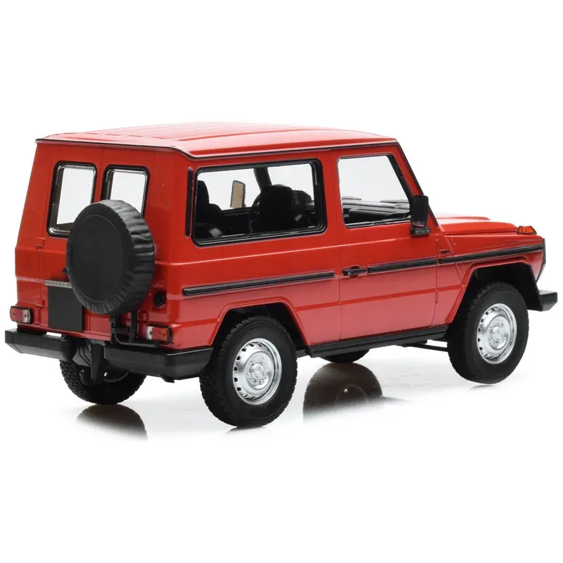 1980 Mercedes-Benz G-Model (Swb) Red With Black Stripes Limited Edition To 504 Pieces Worldwide 1/18 Diecast Model Car By Minichamps 1
