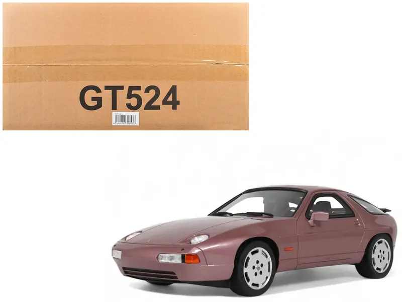 1980 Porsche 928 S Pink Metallic 1/18 Model Car By Gt Spirit 1