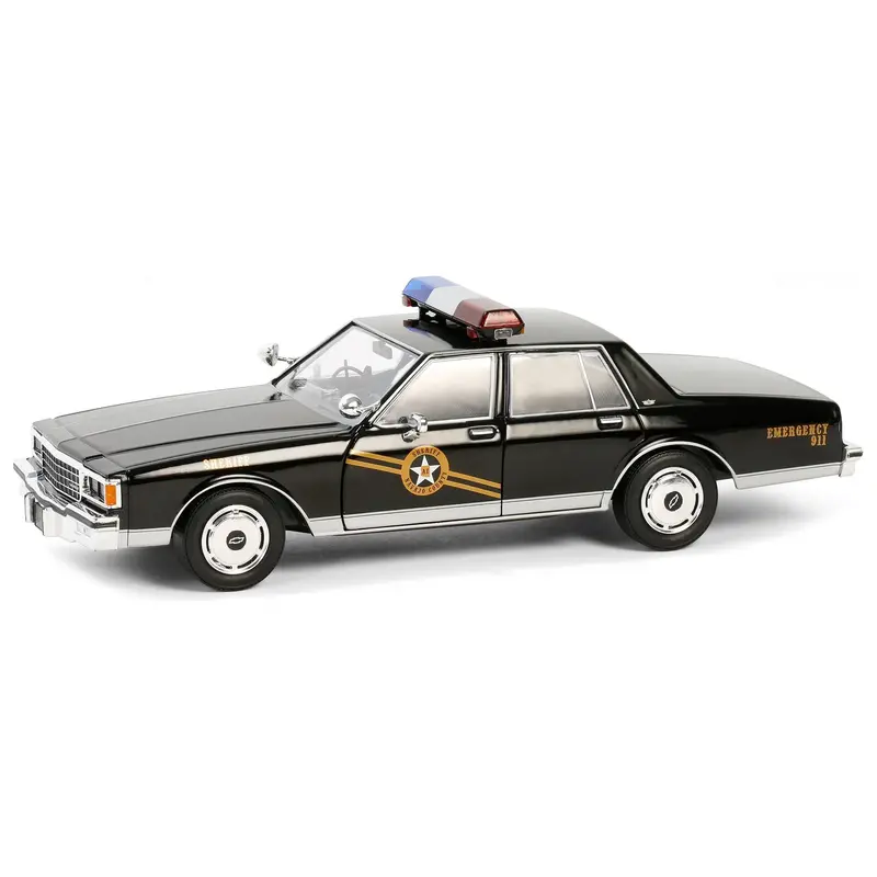 1981 Chevrolet Caprice "Navajo County, Az Sheriff" Black "Thelma & Louise" (1991) Movie "Hollywood" Series 20 1/24 Diecast Model Car By Greenlight 1