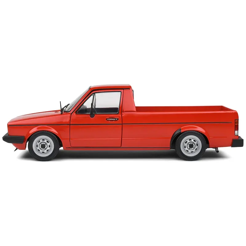1983 Volkswagen Caddy Mk 1 Pickup Truck Mars Red 1/18 Diecast Model Car By Solido 1