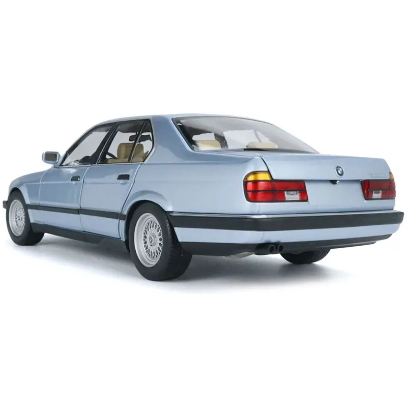 1986 Bmw 730I (E32) Light Blue Metallic 1/18 Diecast Model Car By Minichamps 1