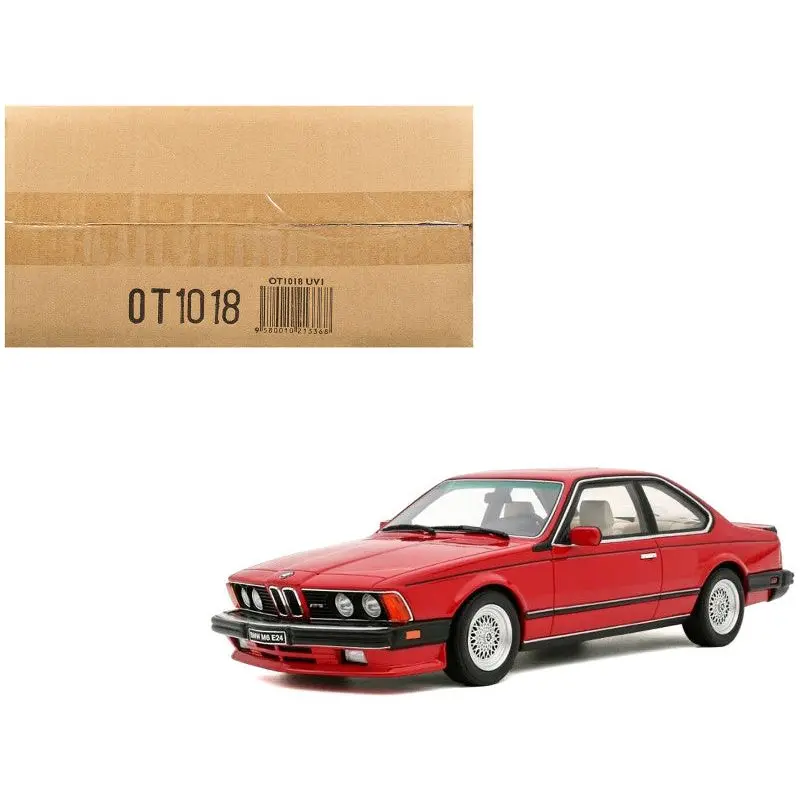 1986 Bmw E24 M6 Henna Red Limited Edition To 3000 Pieces Worldwide 1/18 Model Car By Otto Mobile 1