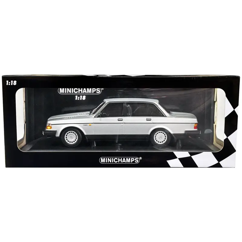 1986 Volvo 240 Gl Silver Metallic Limited Edition To 380 Pieces Worldwide 1/18 Diecast Model Car By Minichamps 1