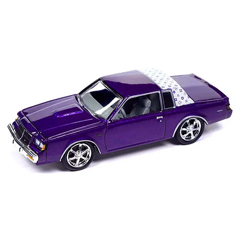 1987 Buick Regal T-Type Purple Metallic Limited Edition To 3600 Pieces Worldwide 1/64 Diecast Model Car By Johnny Lightning 1