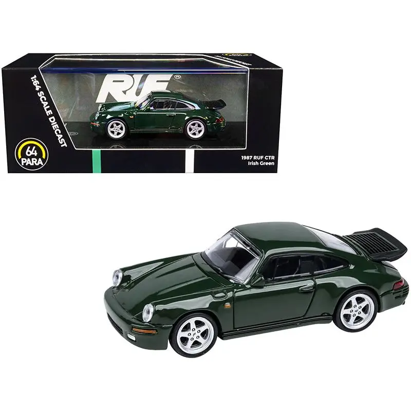 1987 Ruf Ctr Irish Green 1/64 Diecast Model Car By Paragon Models 1