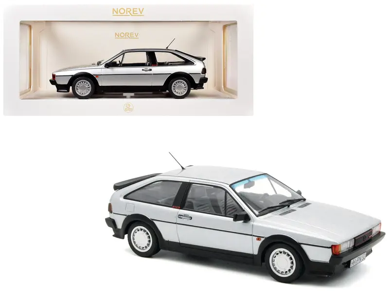 1988 Volkswagen Scirocco Gtx 16V Flash Silver Metallic 1/18 Diecast Model Car By Norev 1