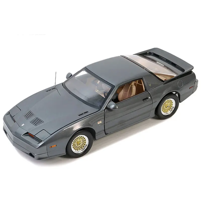 1989 Pontiac Firebird Trans Am Gta Medium Gray 1/18 Diecast Model Car By Greenlight 1