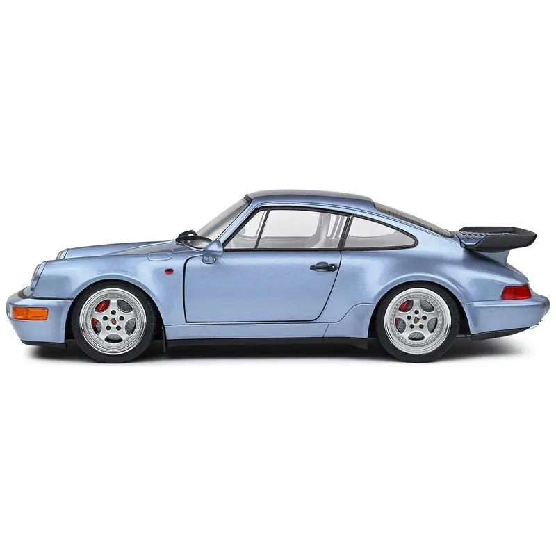 1990 Porsche 911 (964) Turbo Horizon Blue Metallic 1/18 Diecast Model Car By Solido 1
