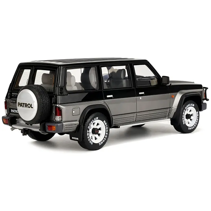 1992 Nissan Patrol Gr Y60 Black And Graphite Gray Limited Edition To 3000 Pieces Worldwide 1/18 Model Car By Otto Mobile 1