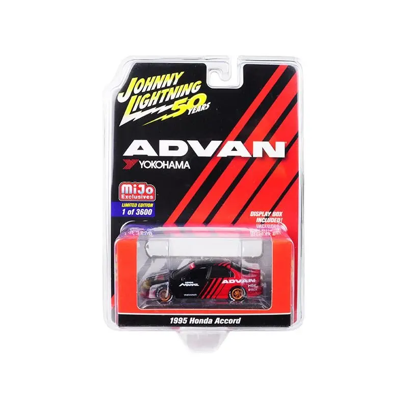 1995 Honda Accord 4-Door With Copper Wheels "Advan Yokohama" "Johnny Lightning 50Th Anniversary" Limited Edition To 3600 Pieces Worldwide 1/64 Diecast Model Car By Johnny Lightning 1