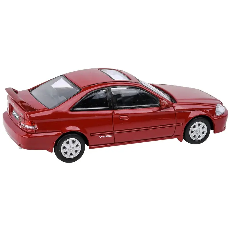 1999 Honda Civic Si Milano Red With Sun Roof 1/64 Diecast Model Car By Paragon Models 1