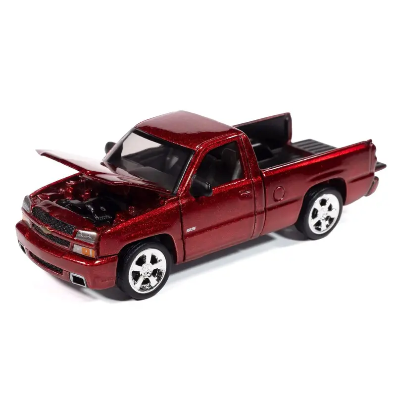 2005 Chevrolet Silverado Ss Custom Pickup Truck Candy Apple Red "Muscle Trucks" Series 1/64 Diecast Model Car By Auto World 1