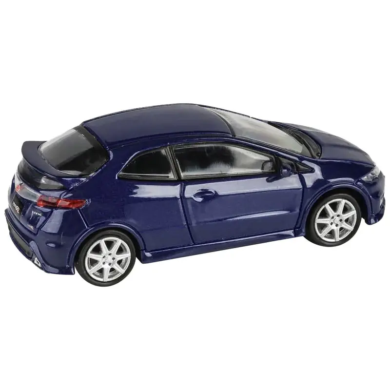 2007 Honda Civic Type R Fn2 Sapphire Blue Metallic 1/64 Diecast Model Car By Paragon Models 1
