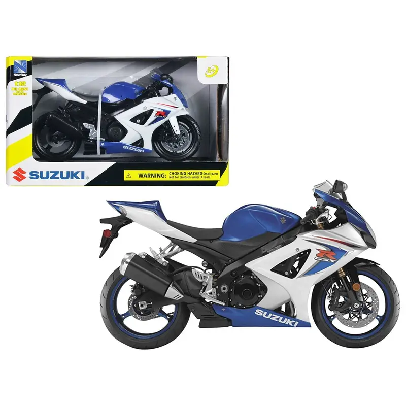 2008 Suzuki Gsx-R1000 Blue Bike Motorcycle 1/12 By New Ray 1