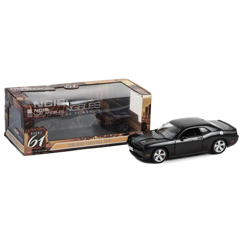 2009 Dodge Challenger Srt8 Brilliant Black "Ncis: Los Angeles" (2009-Current) Tv Series 1/18 Diecast Model Car By Highway 61 1
