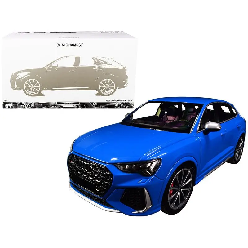 2019 Audi Rs Q3 Sportback Blue Limited Edition To 240 Pieces Worldwide 1/18 Diecast Model Car By Minichamps 1