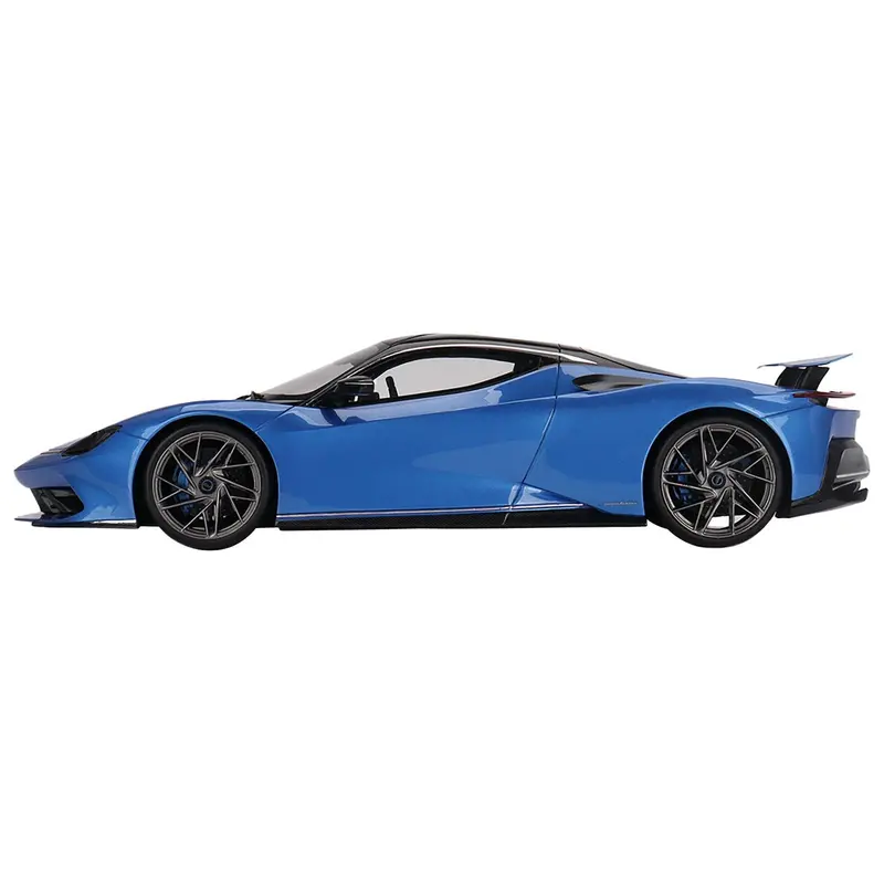 2019 Automobili Pininfarina Battista Iconica Blue Metallic With Black Top "World Premiere" 1/18 Model Car By Top Speed 1