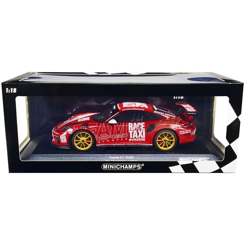 2019 Porsche 911 Gt3rs (991.2) "Getspeed Race-Taxi" Livery Limited Edition To 300 Pieces Worldwide 1/18 Diecast Model Car By Minichamps 1