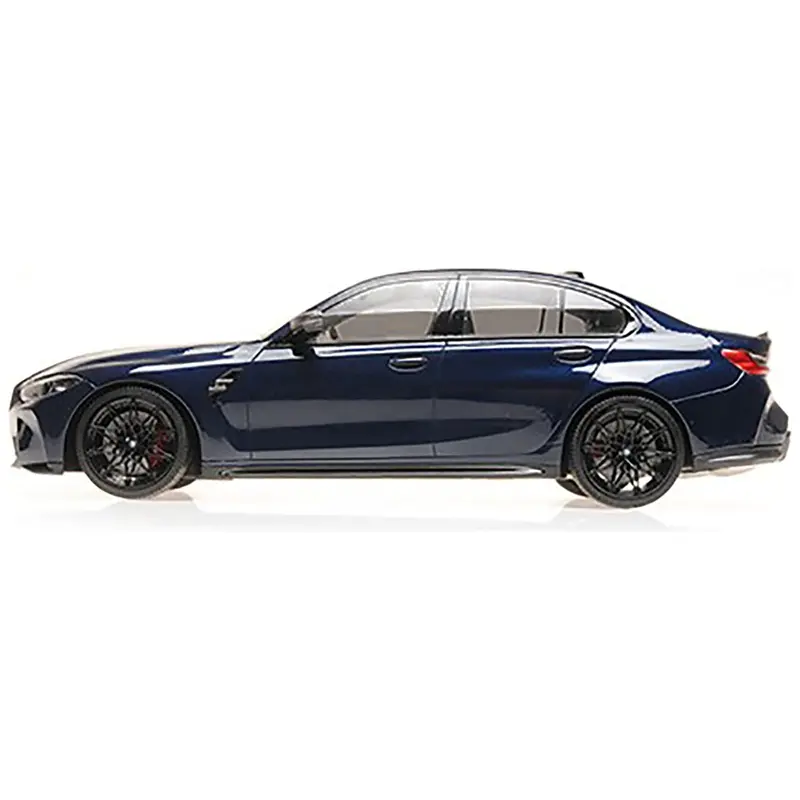 2020 Bmw M3 Blue Metallic With Carbon Top Limited Edition To 740 Pieces Worldwide 1/18 Diecast Model Car By Minichamps 1