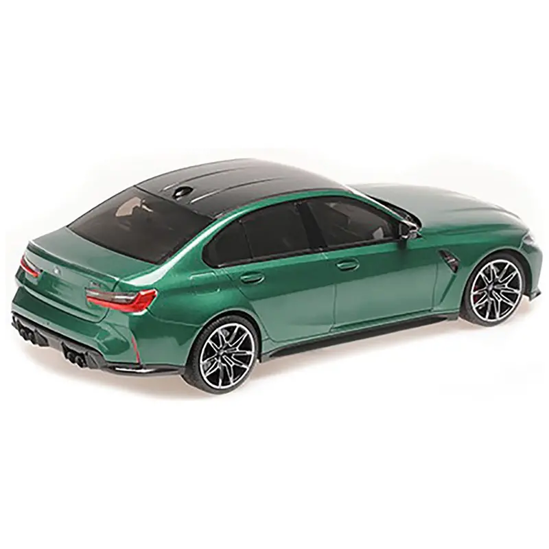 2020 Bmw M3 Green Metallic With Carbon Top Limited Edition To 800 Pieces Worldwide 1/18 Diecast Model Car By Minichamps 1