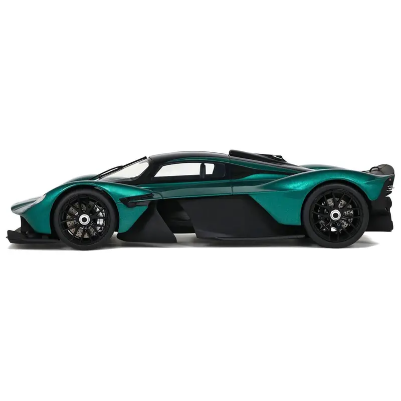 2021 Aston Martin Valkyrie British Racing Green With Black Top 1/18 Model Car By Gt Spirit 1